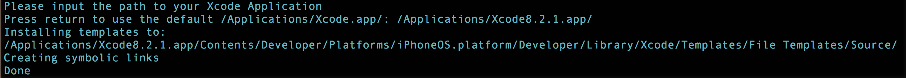 Script Inputting the Xcode Path